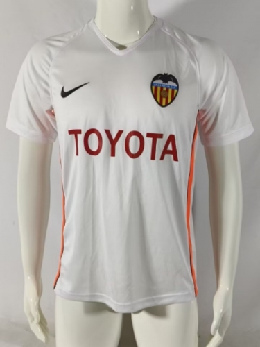 2006/07 Retro Version Valencia Home White Thailand Soccer Jersey AAA-709/503