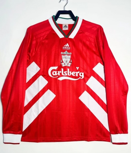 93-95Retro Version Liverpool Home Red Thailand LS Soccer Jersey AAA-311/2011/301