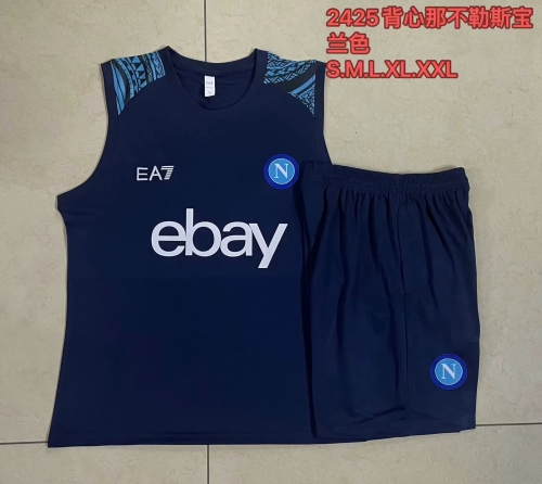 2024/25 Napoli Royal Blue Thailand Soccer Tracksuit Uniform-815