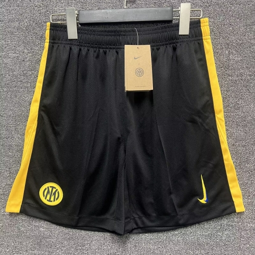 2024/25 Inter Milan 2nd Away Black Thailand SoccerShorts-315