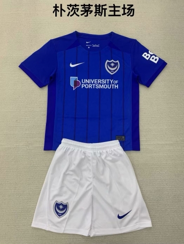 2024/25 Portsmouth Home Blue Soccer Uniform-208