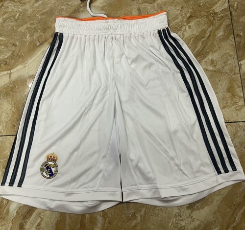 13-14 Real Madrid Home White Thailand Soccer Shorts-315