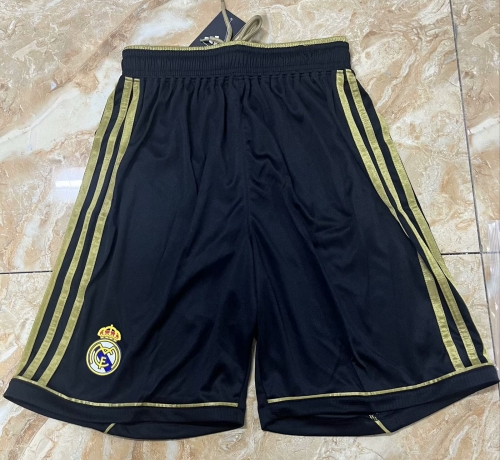 11-12 Retro Version Real Madrid Away Black Thailand Soccer Shorts-811/601