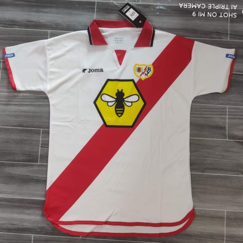 01/02 Retro Version Rayo Vallecano Home White Thailand Soccer Jersey AAA-JM