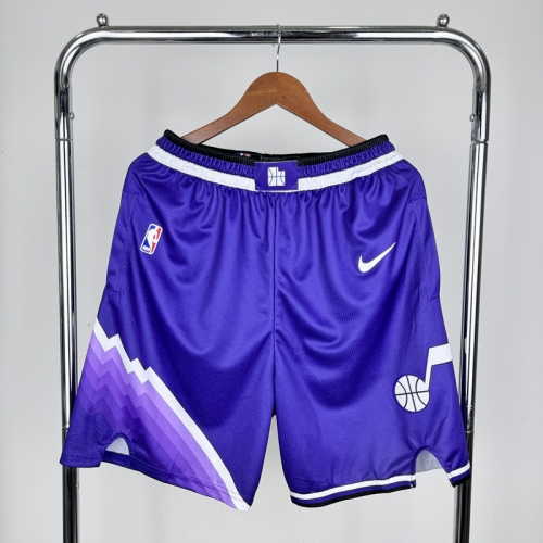 2024 Season City Version Utah Jazz NBA Purple Shorts-311