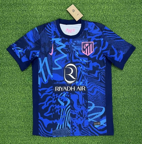 2024/25 Atletico Madrid 2nd Away Blue Thailand Soccer Jersey AAA-320/312/407