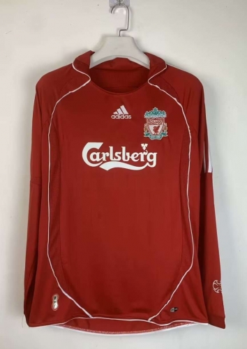 06-07 Retro Version Liverpool Home Red LS Thailand Soccer Jersey AAA-601/410