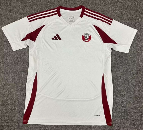 2024/25 Qatar Away White Thailand Soccer Jersey AAA-1040