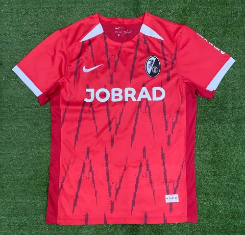 2024/25 SC Freiburg Home Red Thailand Soccer Jersey AAA-416