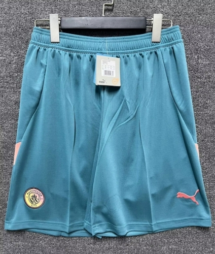 2024/25 Manchester City 3nd Away Blue Thailand Soccer Shorts-315