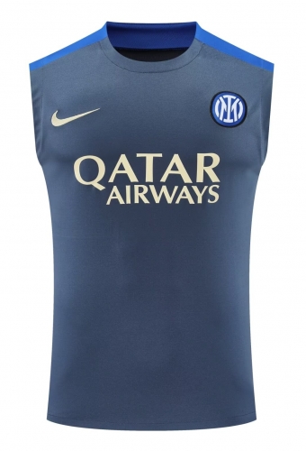 2024/25 Inter Milan Royal Blue Thailand Soccer Training Vest -418