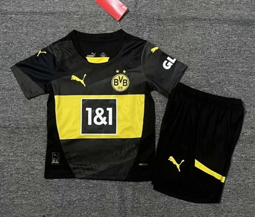 Kids 2024/25 Borussia Dortumund Awawy Black Kids/Youth Soccer Uniform-516