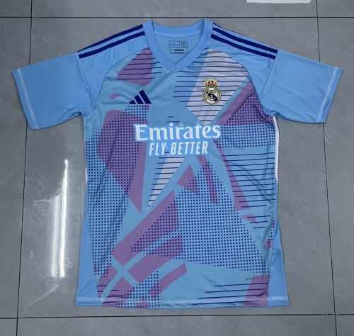 2024/25 Real Madrid Goalkeeper Blue TrainingThailand Soccer Jersey AAA-407/LP/312