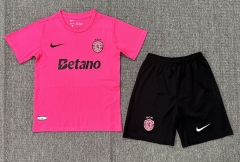 Kids 2024/25 Sporting Lisbon Pink Kids/Youth Training Soccer Uniform-522