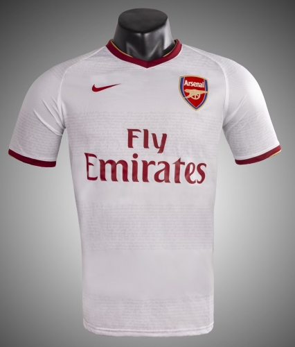 07-08 Retro Version Arsenal Away White Thailand Soccer Jersey AAA-1041