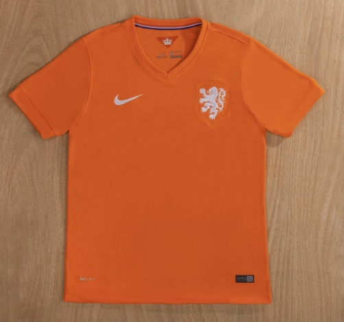 2014 Retro Version Netherlands Home Orange Thailand Soccer Jersey AAA-1041