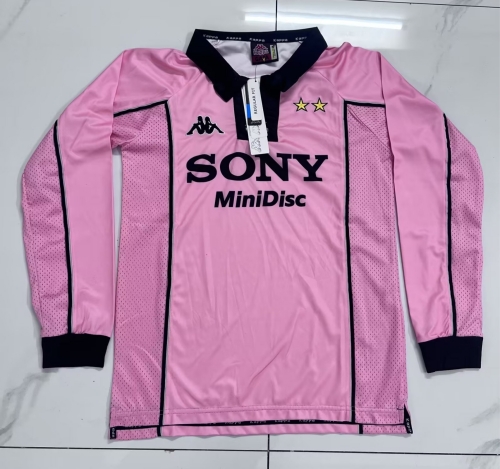 97/98 Retro Version Juventus Pink LS Thailand LS Soccer Jersey AAA-B321/1041