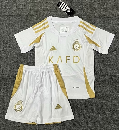 2024/25 Al-Nassr FC 2nd Away White Soccer Uniform-516/315/302