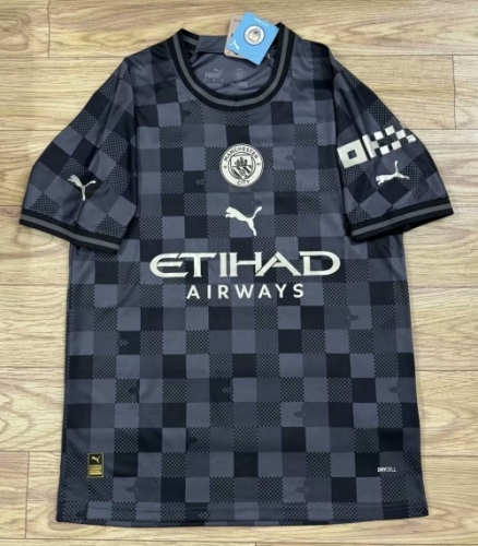 145th Commemorative Version 2024/25 Manchester City Gray & Black Thailand Soccer Jerseys AAA-312/LP