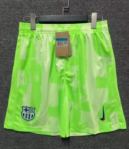 2024/25 Barcelona 2nd Away Green Thailand Soccer Shorts-315