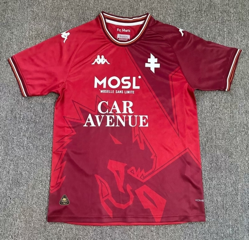 2024/25 FC Metz Home Red Thailand Soccer Jersey AAA-1040