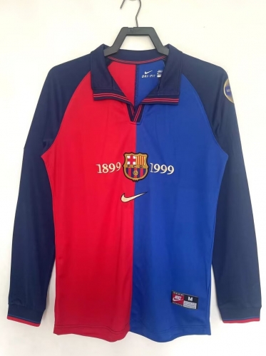 1899/1999 Retro Version Barcelona Red & Blue LS Thailand Soccer Jersey AAA-811/1041/601