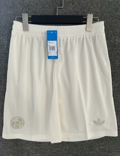 2024/25 Commemorative Version Colombia White Thailand Soccer Shorts-315