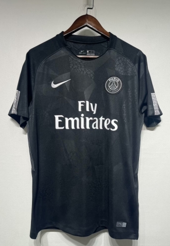 17-18 Retro Champions League Version Paris SG 2nd Away Black Soccer Thailand Jersey AAA-301/23