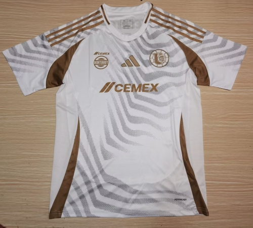 2024/25 Tigre UANL 2nd Away White Training Thailand Soccer Jersey AAA-912