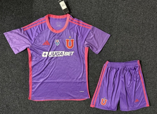 2024/25 Club Universidad de Chile 2nd Away Purple Soccer Uniform-36