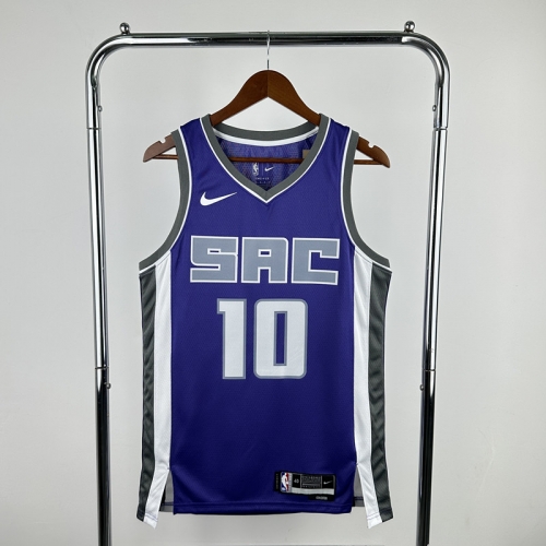 2023 Season NBA Sacramentos Kings Away Purple #10 Jersey-311