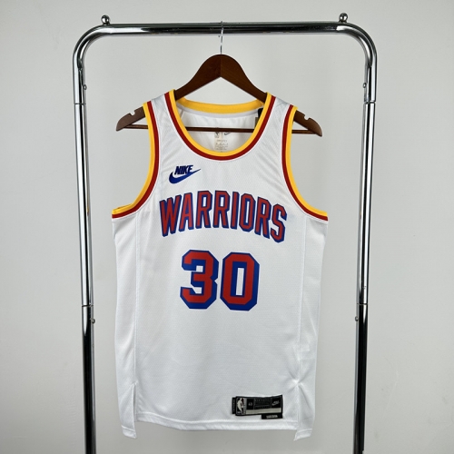 2025 Season Retro Version NBA Golden State Warriors White #30 Jersey-311