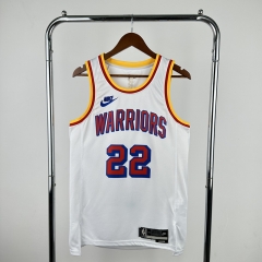 2025 Season Retro Version NBA Golden State Warriors White #22 Jersey-311