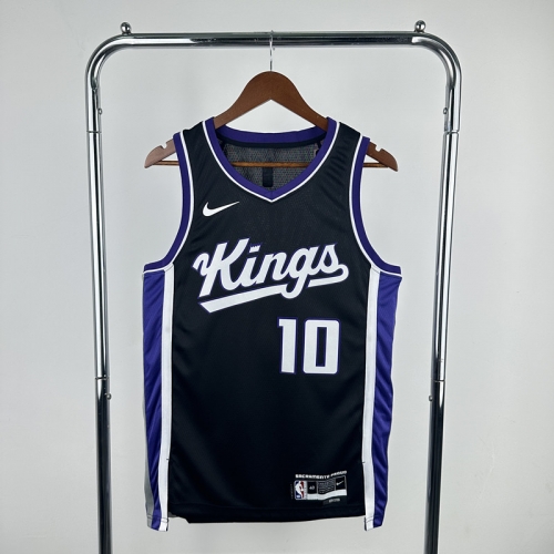 2024 Season NBA Sacramento Kings Away Black #10 Jersey-311