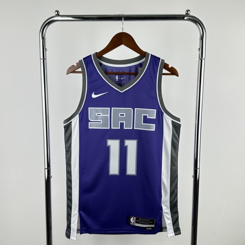 2023 Season NBA Sacramentos Kings Away Purple #11 Jersey-311