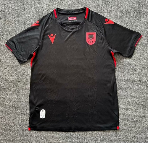 2024/25 Albania 2nd Away Black Thailand Soccer Jersey AAA-1040