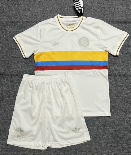 2024/25 Commemorative Version Colombia White Training Soccer Uniform-315/516/36