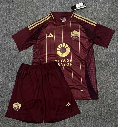 2024/25 AS Roma Home Red Soccer Uniform-315/SKE/36