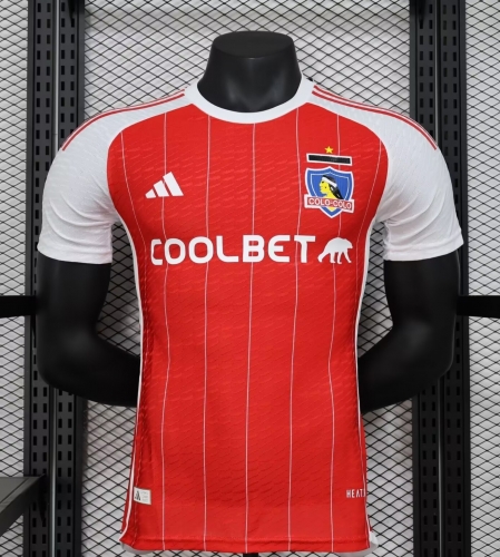 Player Version 2024/25 Colo-Colo Red Thailand Soccer Jersey AAA-888