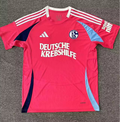 2024/25 FC Schalke 04 Pink Thailand Soccer Jersey AAA-1040