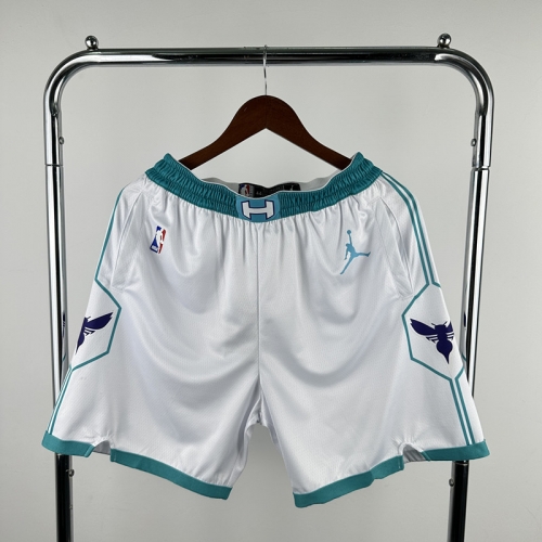 Charlotte Hornets NBA White Shorts-311