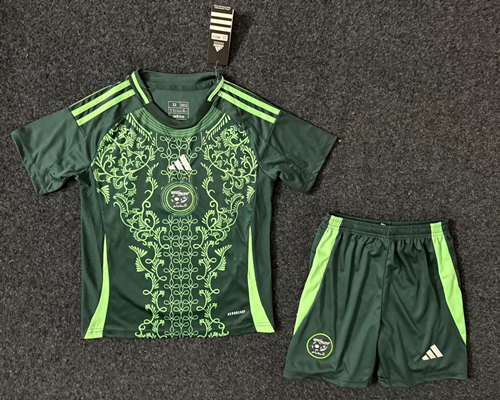 Kids 2024/25 Algeria Away Green Kids/Youth Soccer Uniform-507/123