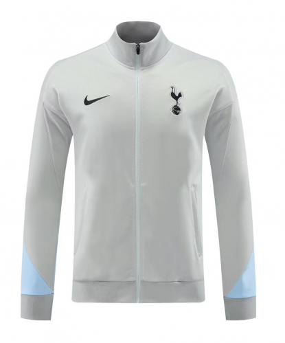 2024-25 #02 Tottenham Hotspur Gray Thailand Soccer Jacket Top-LH