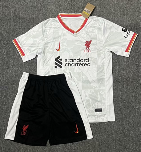 2024/25 Liverpool 2nd Away White Soccer Uniform-315/302/36