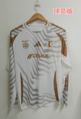 Player Version 2024/25 Tigres UANL 2nd Away White LS Thailand Soccer Jersey AAA-912