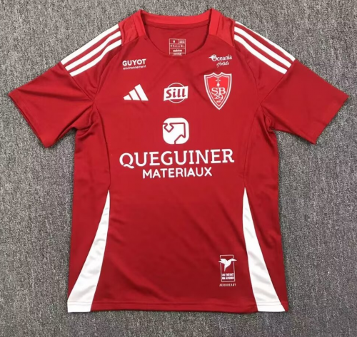 2024/25 Stade Brestois 29 Home Red Thailand Soccer Jersey AAA-417