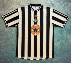 1997-99 Retro Version Newcastle United Home Black & White Thailand Soccer Jersey AAA-7T301/503/601