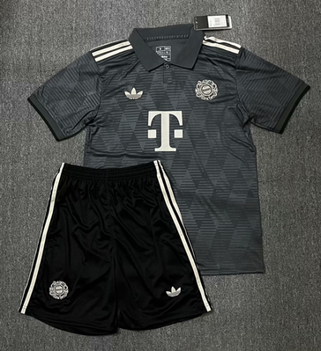 2024/25 Beer Version Bayern München Gray & Black Soccer Uniform-302/516