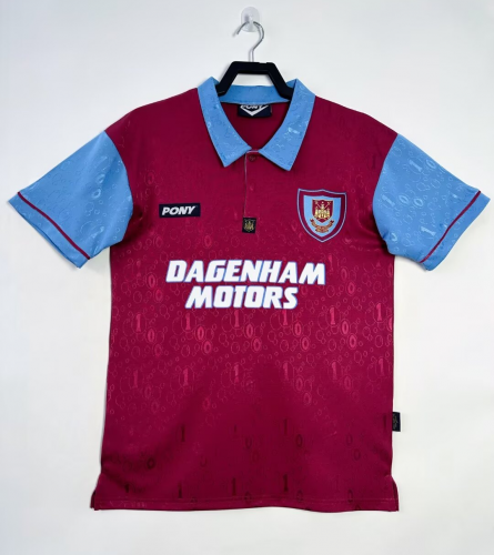 95-97 Retro Version West Ham United Home Red Thailand Soccer Jersey AAA-2011/811