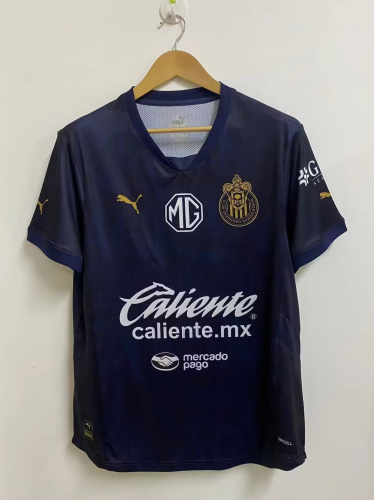 2024/25 Deportivo Guadalajara 2nd Away Black & Blue Thailand Soccer Jersey AAA-912/47/410